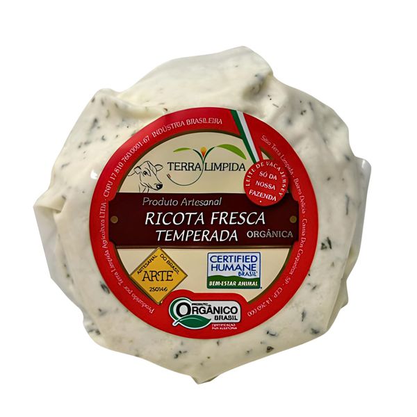 QUEIJO RICOTA FIRME TEMPERADA - TERRA LÍMPIDA - 280G
