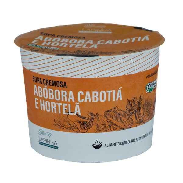 SOPA DE ABÓBORA CABOTIÁ E HORTELÃ - LAPINHA - 450ML.
