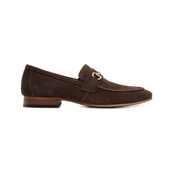 58875TW-Sapato Social Masculino feito a mão em couro Loafer premium 58875 Marrom