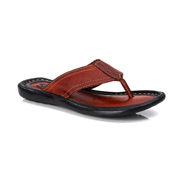 R12TCW-Sandalia Masculina de couro descanso, elegancia e conforto para seus pés Marrom