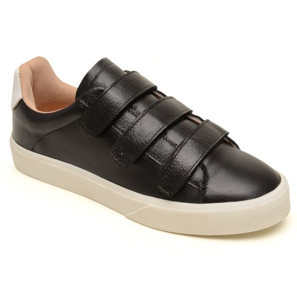 Tênis Feminino feito em Couro Louise soft Preto 2073 Preto