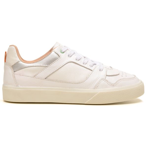 Tênis Feminino feito em Couro forrado Luna Branco 2072 Branco