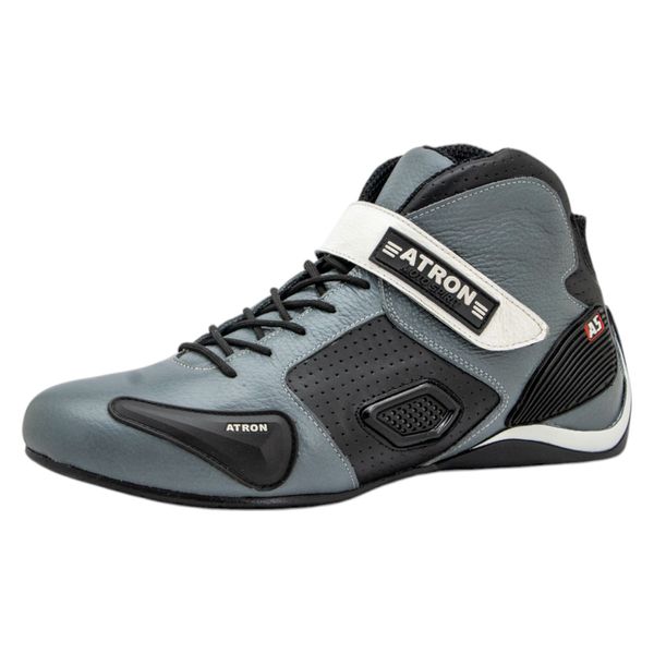Bota motors de couro Corrida ideal p/automobilismo XK 314A Cinza