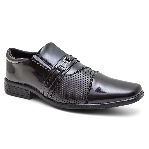 Sapato Social Masculino Estilo, Elegância e Conforto 55839 Preto
