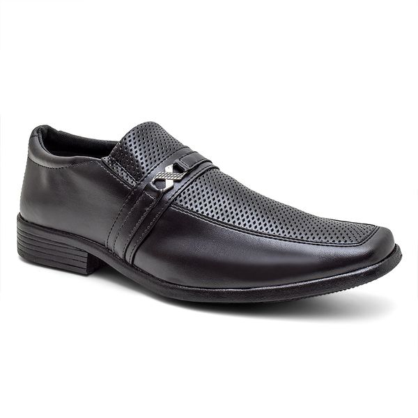 Sapato Social Masculino Estilo, Elegância e Conforto 551002 Preto
