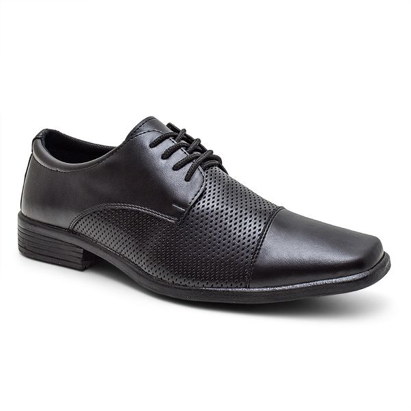 Sapato Social Masculino Estilo, Elegância e Conforto 55801 Preto