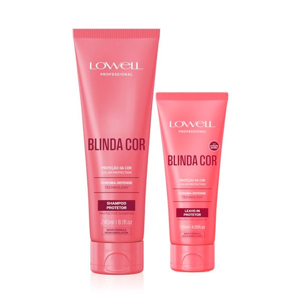 1534LW Kit Lowell Blinda Cor Shampoo+Leave-in hidrata cor