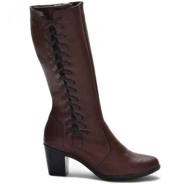 9207AT-Bota montaria cano alto legitimo couro natural, forrada com tecido espumado na cor marrom
