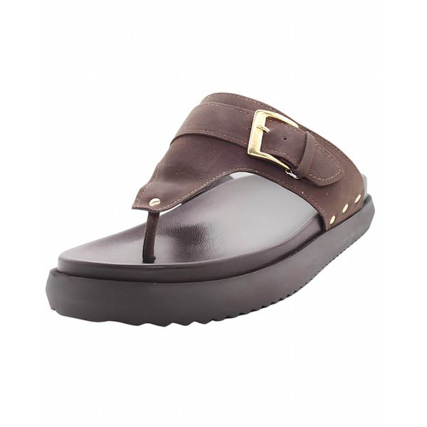 002AFP-Papete Flat Feminina - Design Moderno, sofisticação e conforto cafe