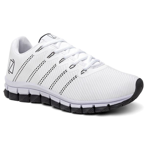 1028LLZ-Tênis Masculino Esportivo Titan para Academia e Atividades Física Branco