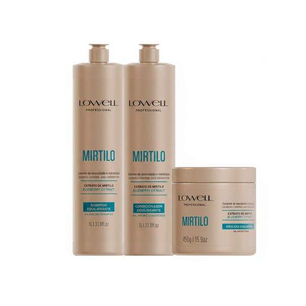 1011LW-Kit Equilibrante Mirtilo – Shampoo 1L-Condicionador 1L-Mascara 450g