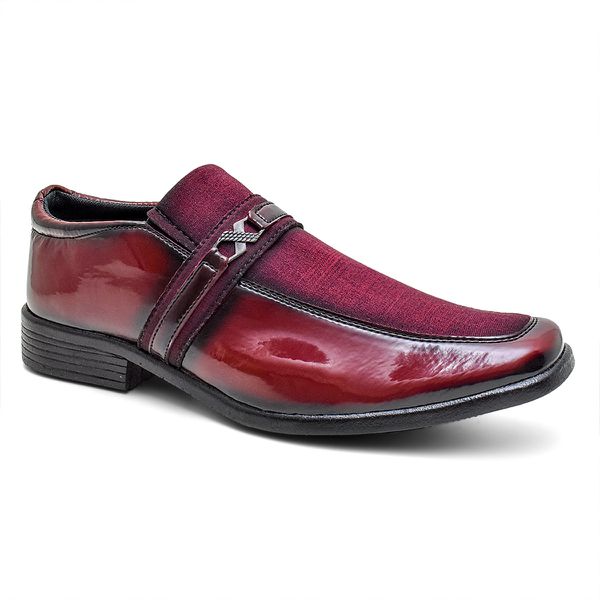 Sapato Social Masculino Estilo, Elegância e Conforto 551002 Vermelho