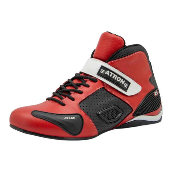 Bota motors de couro Corrida ideal p/automobilismo XK 314A Vermelho