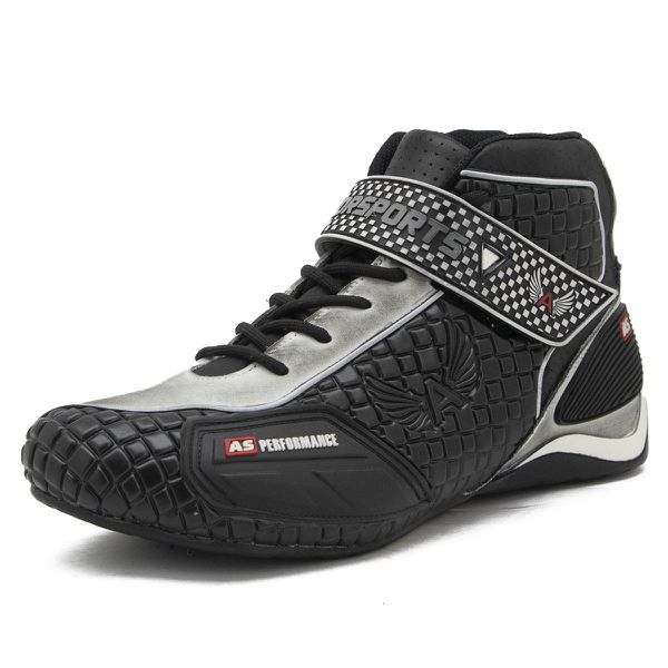 315AT Tenis Performance de couro, p/motociclista, Kart 315A Branco