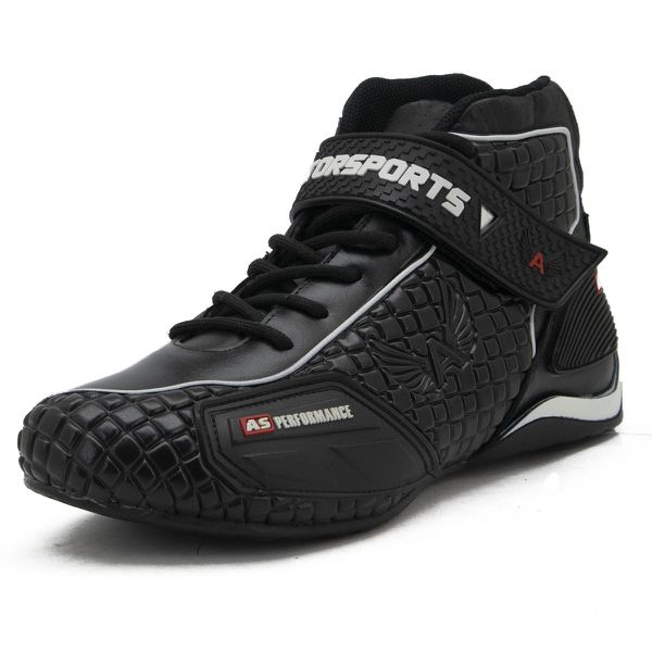 315BAT Tenis Performance de couro, p/motociclista, Kart 315B Preto