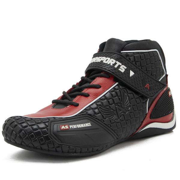 315BAT Tenis Performance de couro, p/motociclista, Kart 315B Vermelho