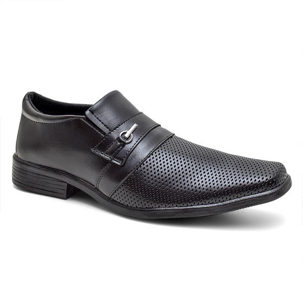 Sapato Social Masculino Estilo, Elegância e Conforto 55836 Preto