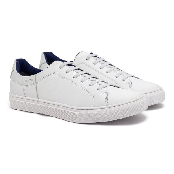 Sapatenis Masculino Laroche Connect em Couro - Branco