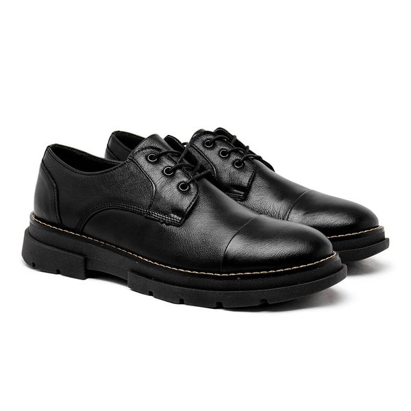 Sapato Derby Laroche Everest em Couro - Preto