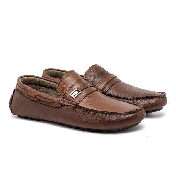 Mocassim Masculino Laroche Genova em Couro - Chocolate