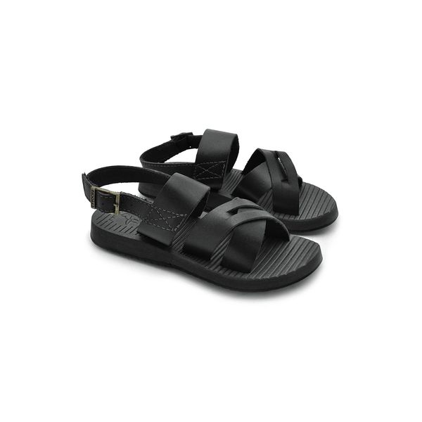 Sandália Infantil Toledo em Couro - Preto