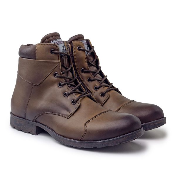 Bota Saara em Couro - Whisky