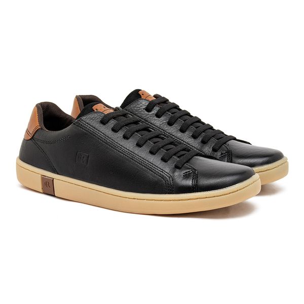 Sapatenis Casual Laroche North em Couro - Preto