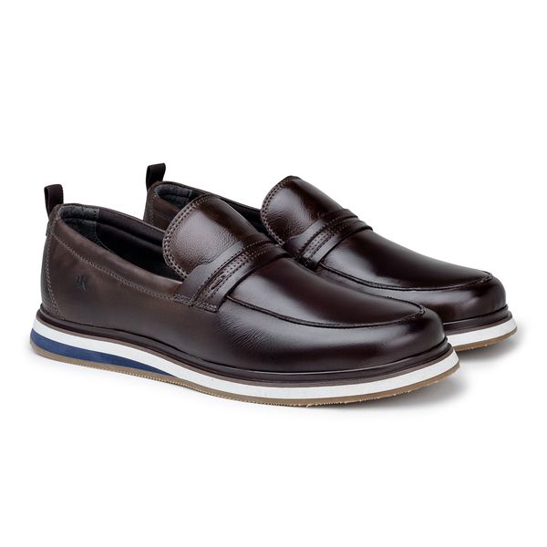 Sapato Casual Laroche Oasis em Couro - Café