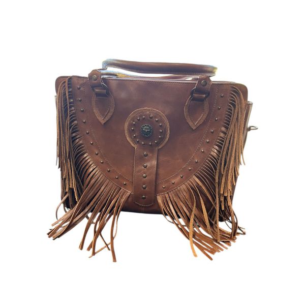 Bolsa TR Texas Apache Caramelo com Franja