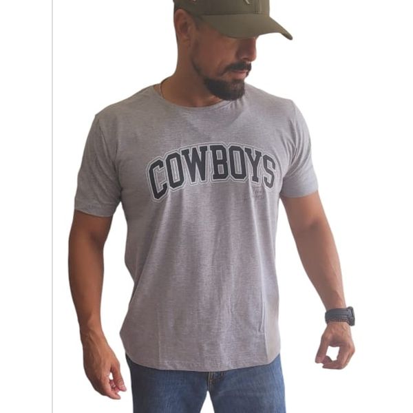 Camiseta Cinza Mescla Cowboys