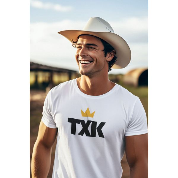Camiseta Masculina TexasKing® TXK Coroa Dourada