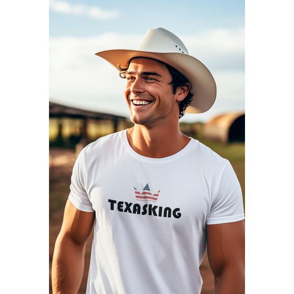 Camiseta Masculina TexasKing® TXK Coroa Bandeira USA