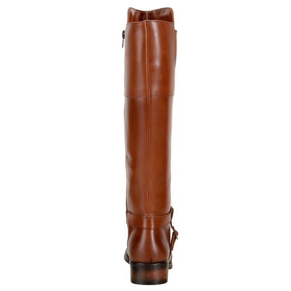 Bota over caramelo sales couro