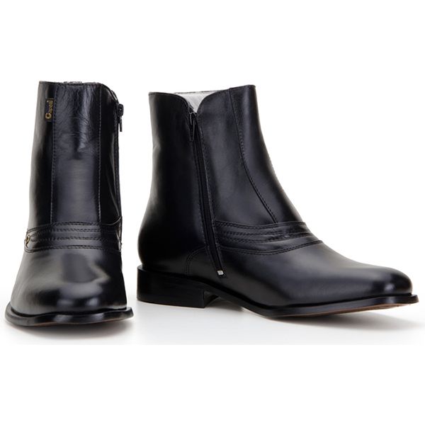 Bota social shop preta masculina
