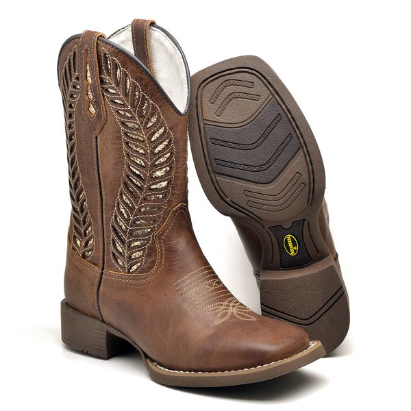 Bota texana cano medio hotsell