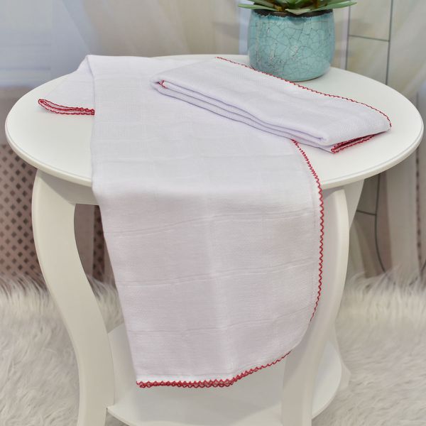 Fralda Bebê Plus Multiuso Vermelho 2 peças