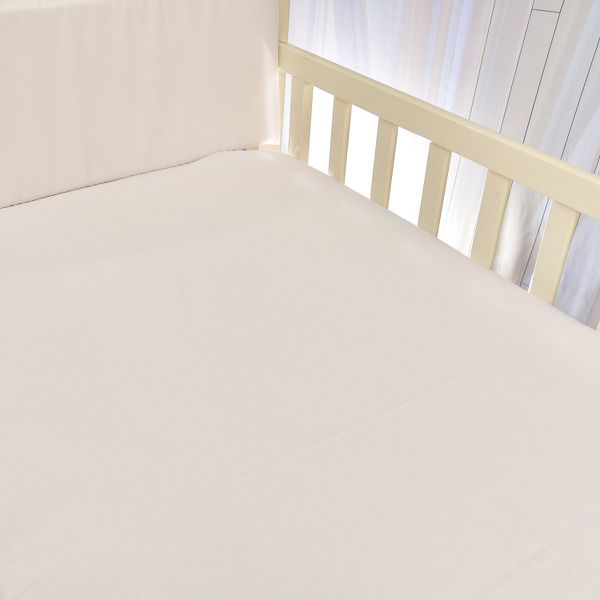 Lençol Bebê de Percal Soft 150 Avulso Branco Com Elástico