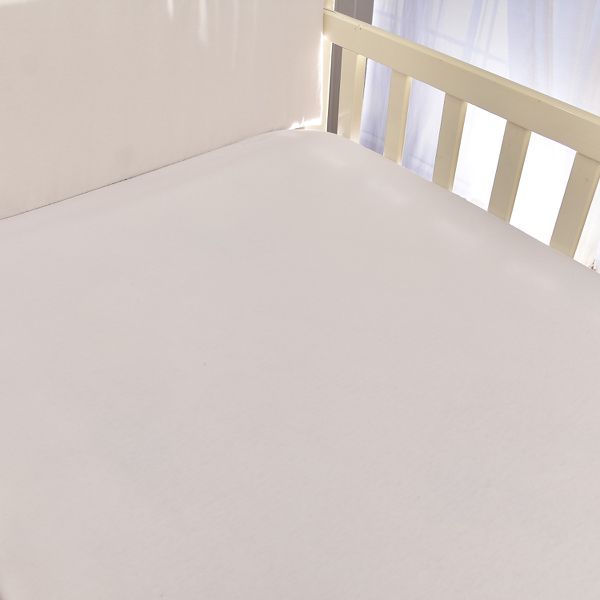 Lençol Bebê de Malha Avulso Branco Com Elástico