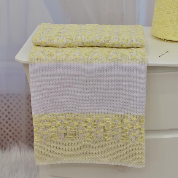 Cobertor Bebê Térmico Para Bordar Amarelo