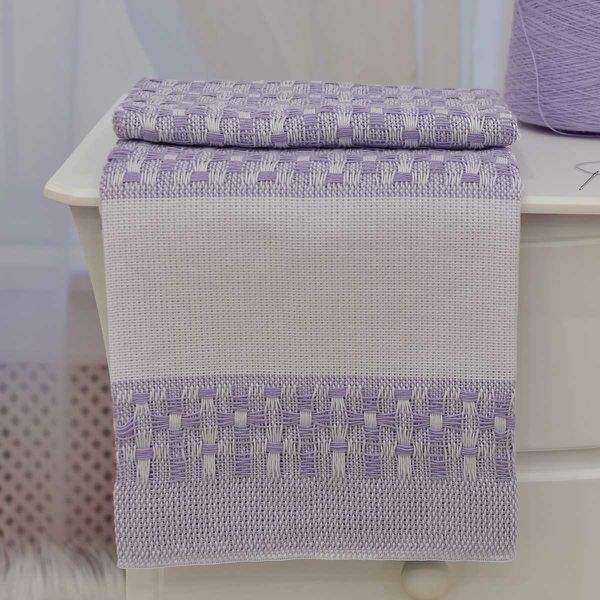 Cobertor Bebê Térmico Para Bordar Lilás