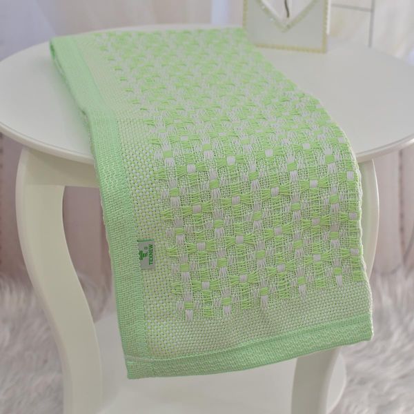 Cobertor Bebê Térmico com Debrum Verde