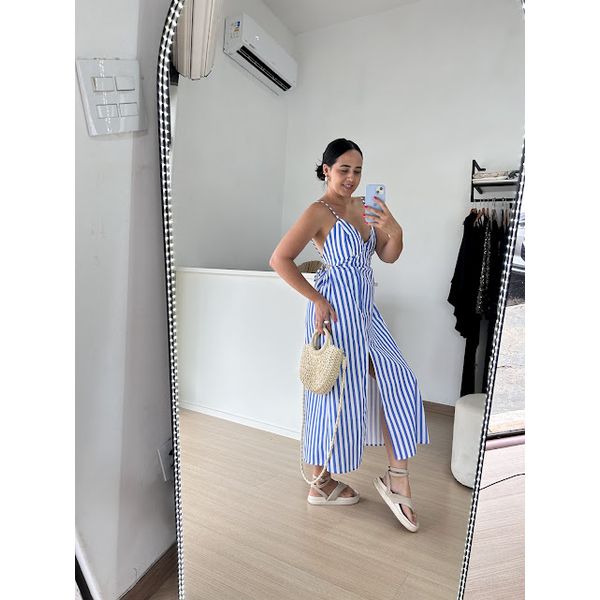 Listras Coloridas Vestido Listrado 2019 Vestido Longo Listrado