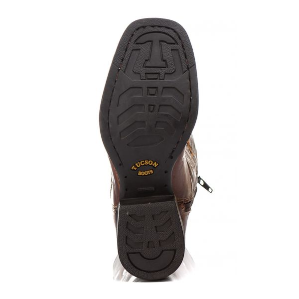 Bota Infantil Tucson - Euro Texas Wisky Com Fóssil Café - Solado Tucson Kids