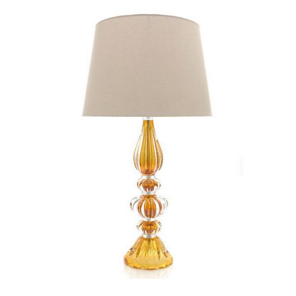 Abajur Murano Veneza Âmbar 62cm