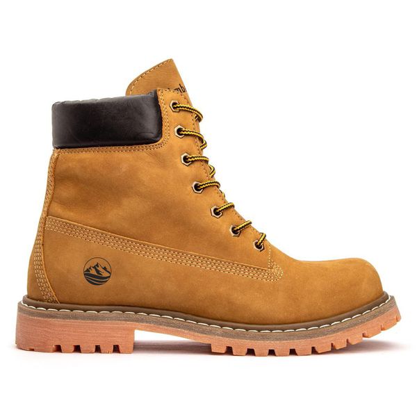 Bota Masculina em Couro Legitimo Timberstone Inch Amarelo