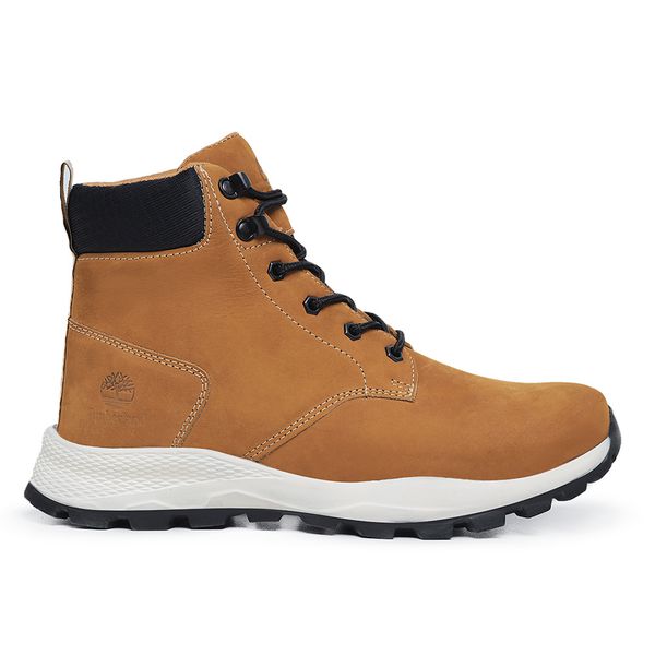 Bota Masculina em Couro Legitimo Timber Brooklin Mostarda TIMBERLOJA