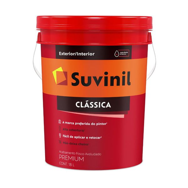 Tinta Látex Fosco Clássica 20L Branco Suvinil