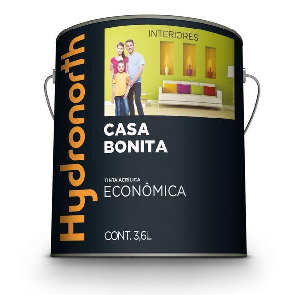 Tinta Acrílica Econômica Casa Bonita 3,6l Hydronorth