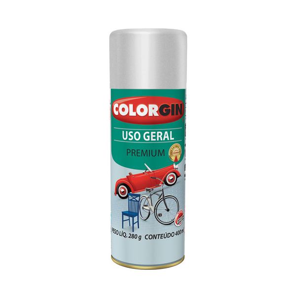 Tinta Spray Metálico Uso Geral 400ml Colorgin