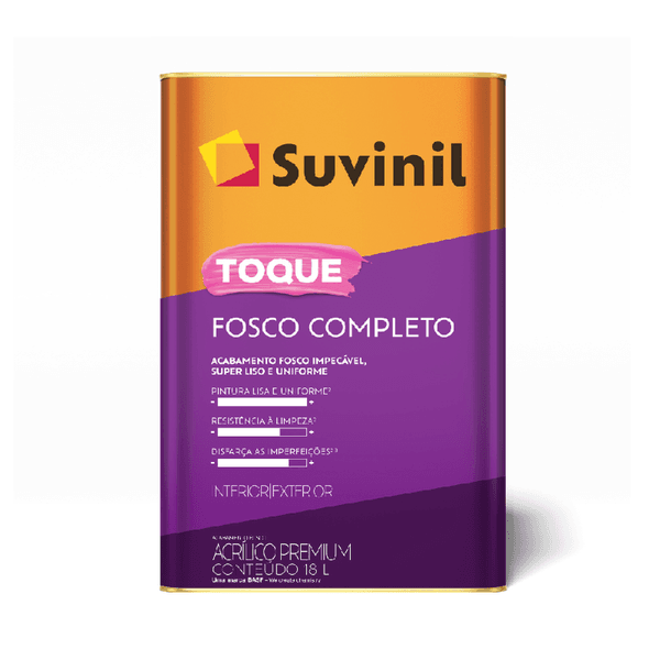 Tinta Acrílico Fosco Toque Completo 18L Suvinil